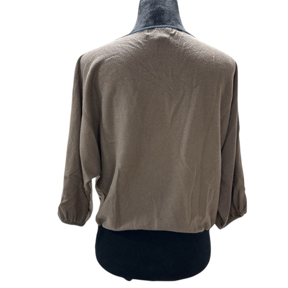 Style & Co Colorblock Batwing Sweater Large Neutral Earth Tone Dolman Knit - Picture 5 of 7